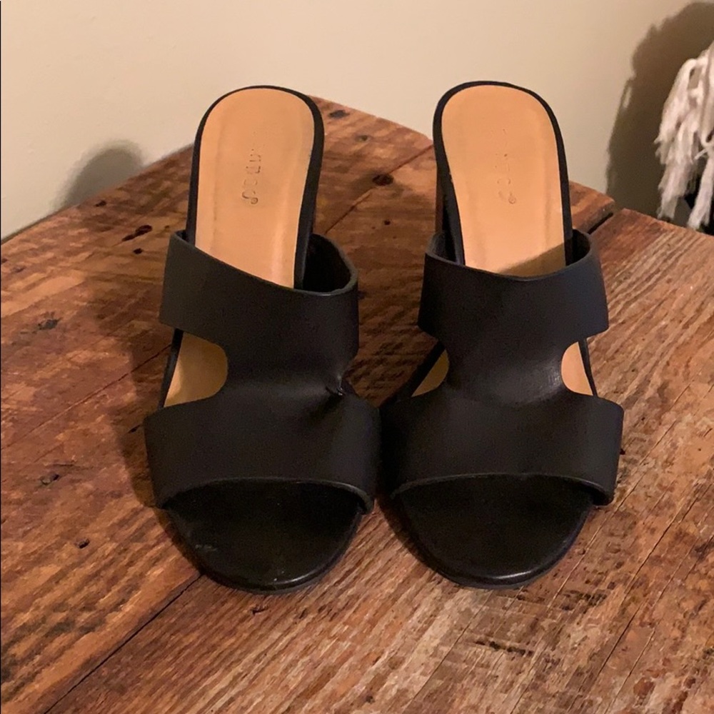 Black heels. Worn twice